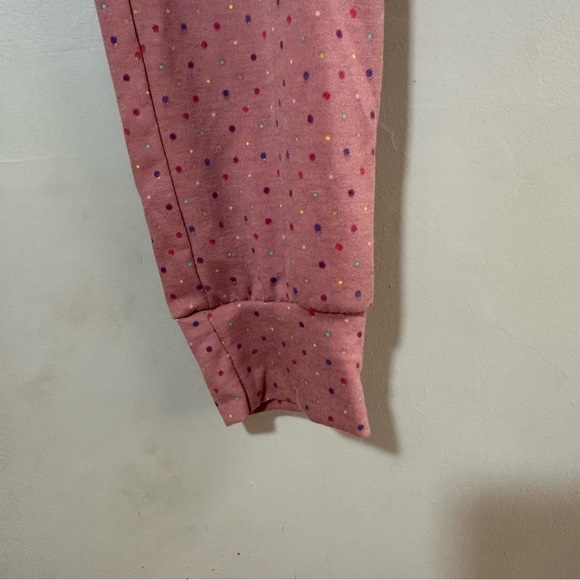 NWT First Love Pink Polka Dot Lounge Pants Size Medium - Picture 8 of 11